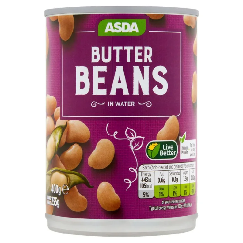 ASDA Butter Beans in Water