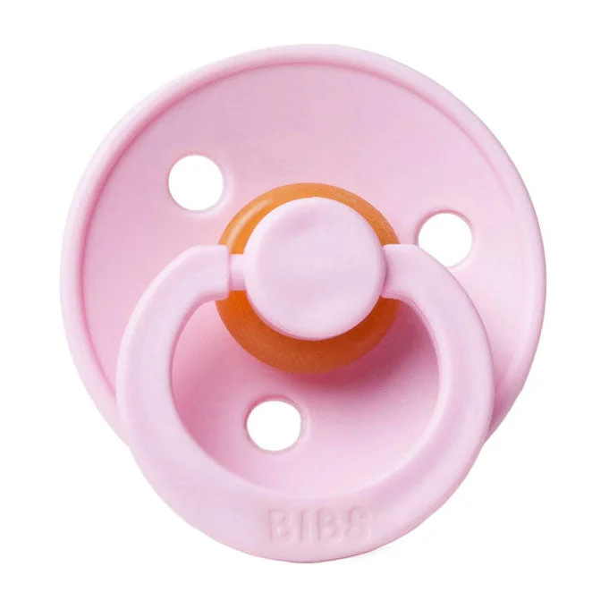 Mushie Baby Pink Bibs Pacifier