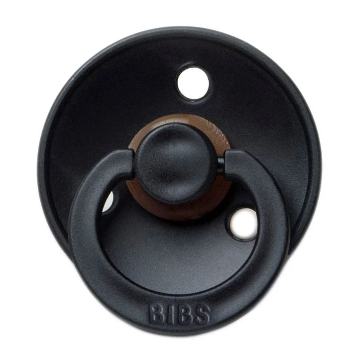 Mushie Black Bibs Pacifier