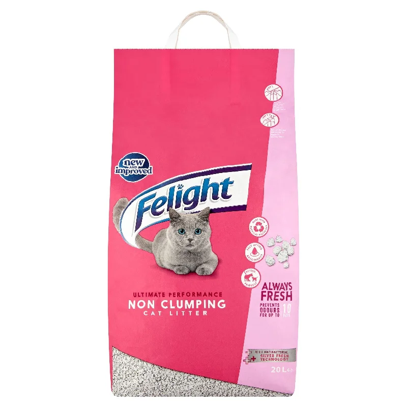 Pet conditioner: used to care for pet hair,Felight Ultimate Performance Non Clumping Cat Litter 20L