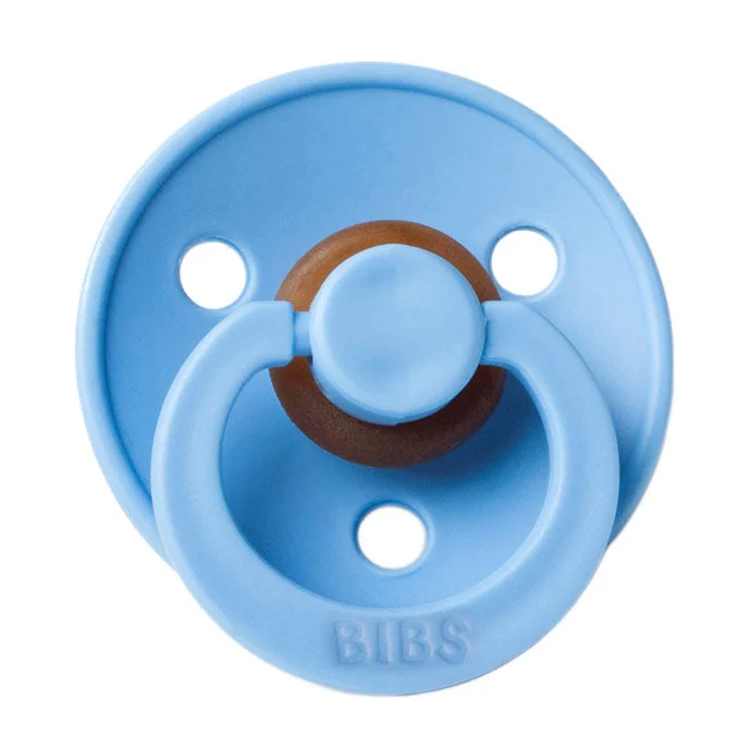 Mushie Sky Blue Bibs Pacifier