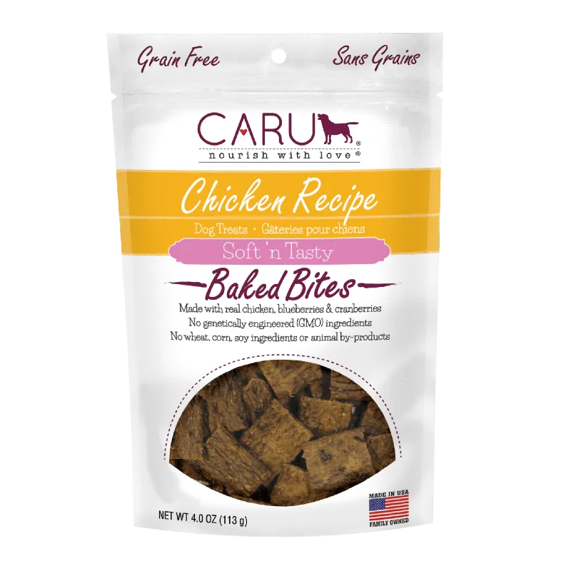 Caru Soft ‘n Tasty Baked Chicken Recipe Bites for Dogs (3 oz)