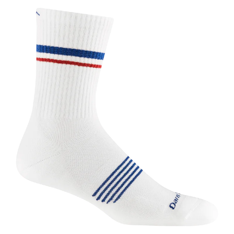 Men's Element Micro Crew Lightweight Running Sock - White