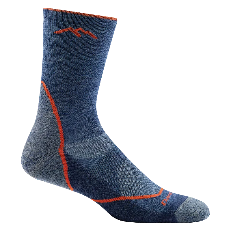 Men's Light Hiker Micro Crew Lightweight Hiking Sock - Denim