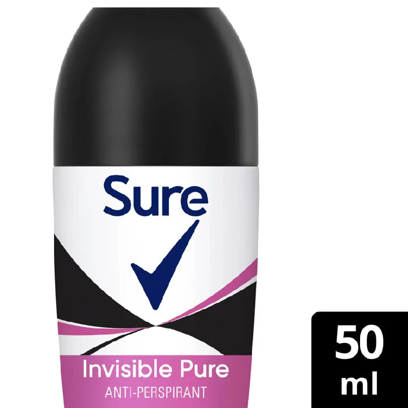 Sure Anti-Perspirant Roll On Invisible Pure 50 ml