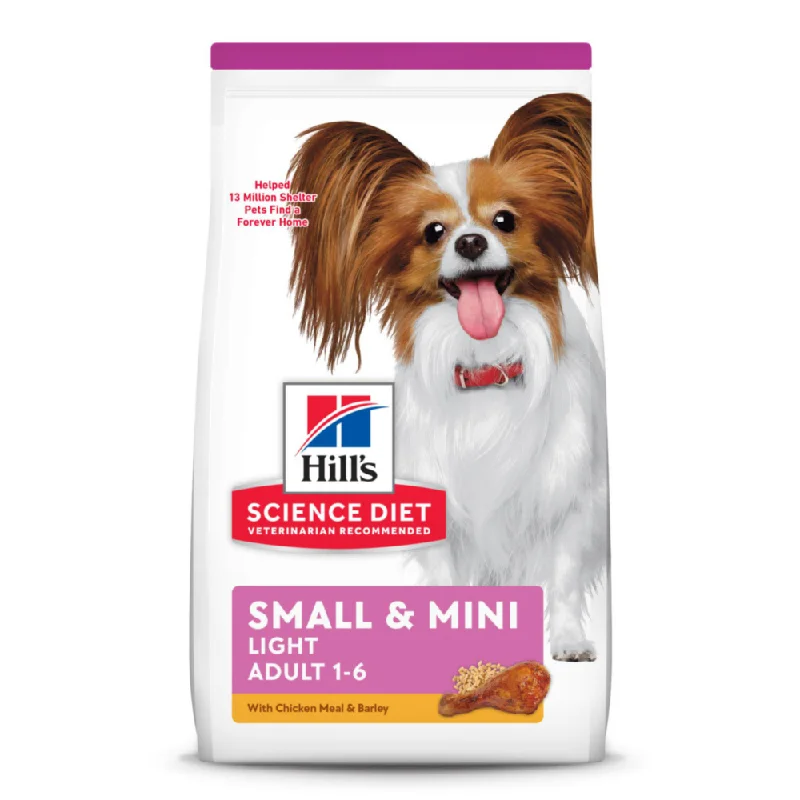 - Weight loss dog foodHill's Science Diet Adult SM Paws Light Chicken Meal & Barley Recipe Dry Dog Food