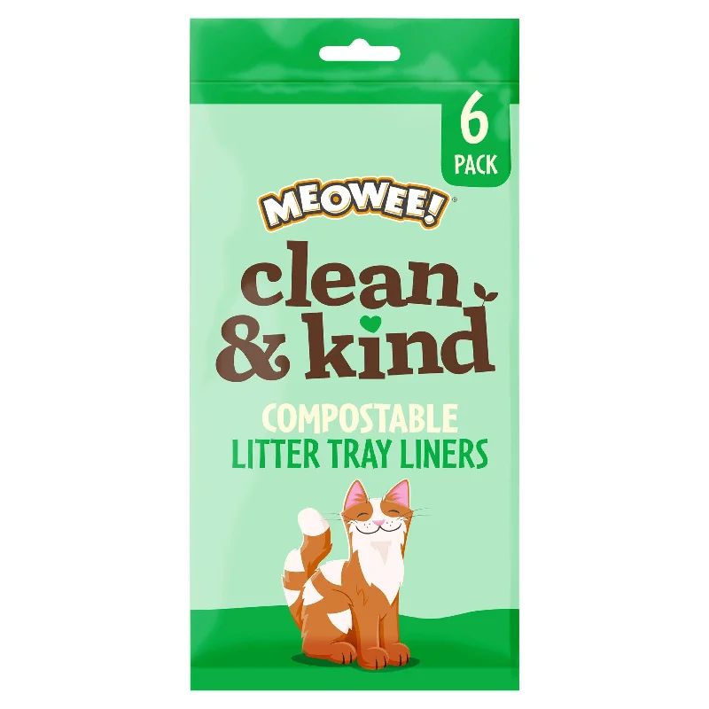 making it smoother and more shiny.Meowee Clean & Kind Compostable Litter Tray Liners x6