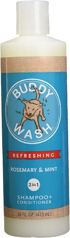 remove dead hair and dandruff, and promote pet skin health.Buddy Wash 2-in-1 Dog Shampoo & Conditioner (Rosemary & Mint) - 16oz