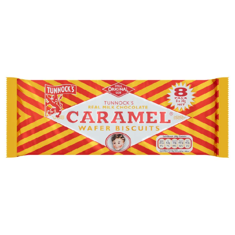 Tunnock's Milk Chocolate Caramel Wafer Biscuits