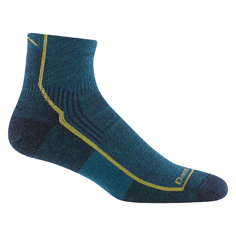 Men's Hiker Quarter Midweight Hiking Sock - Dark Teal