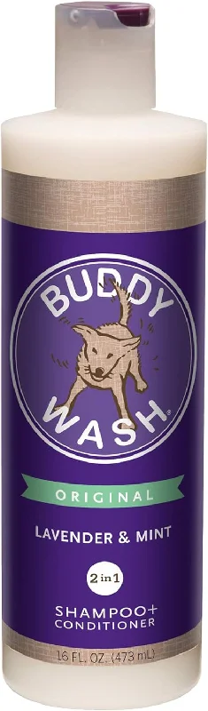 Pet careBuddy Wash 2-in-1 Dog Shampoo & Conditioner (Lavender & Mint) - 16oz & 1 Gallon